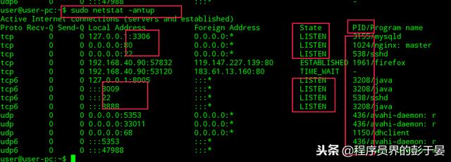 linux端口号与PID的互相查询（非常实用）